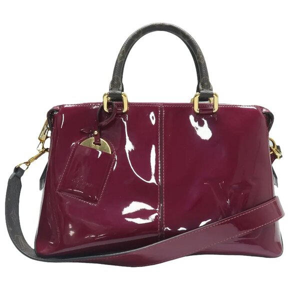 Louis Vuitton Purple Patent Leather Satchel 957-052825 - Picture 1 of 12
